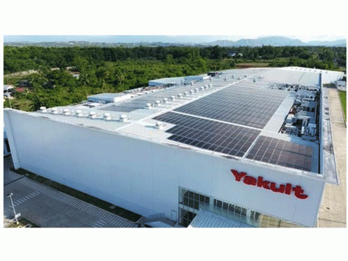 太陽光発電の設備を導入したフィリピン工場の外観